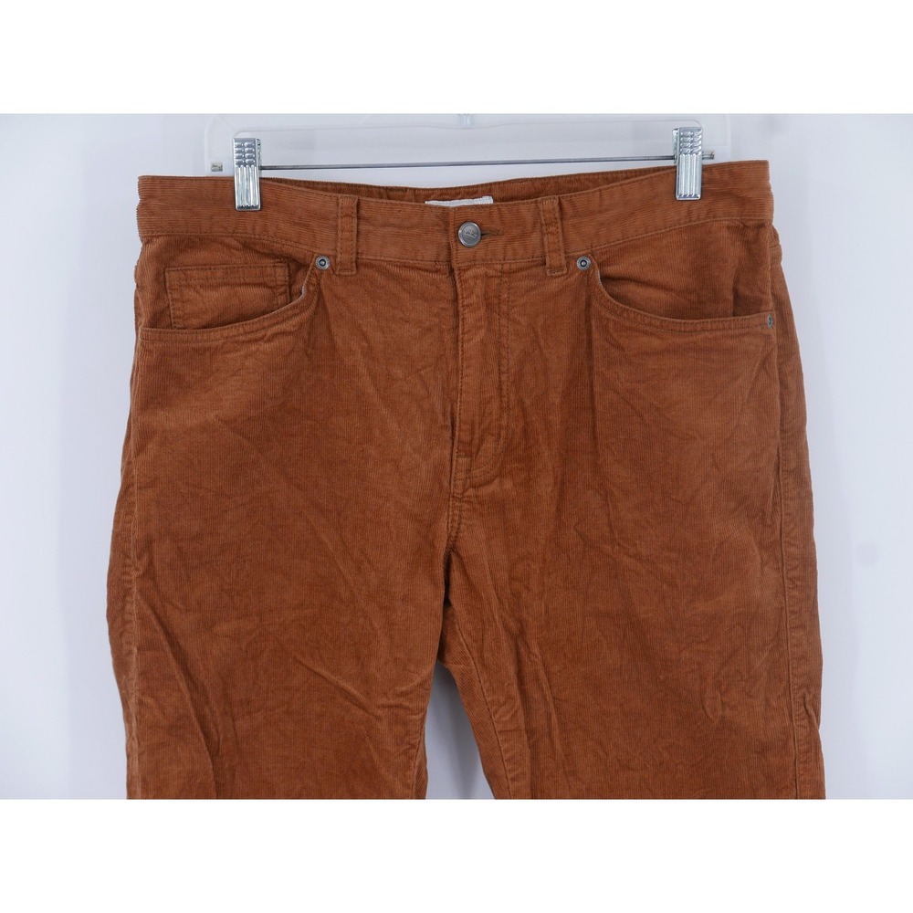 Peter Millar Superior Corduroy Pants Brown 5-Pocket Classic Fit Men's 33x34